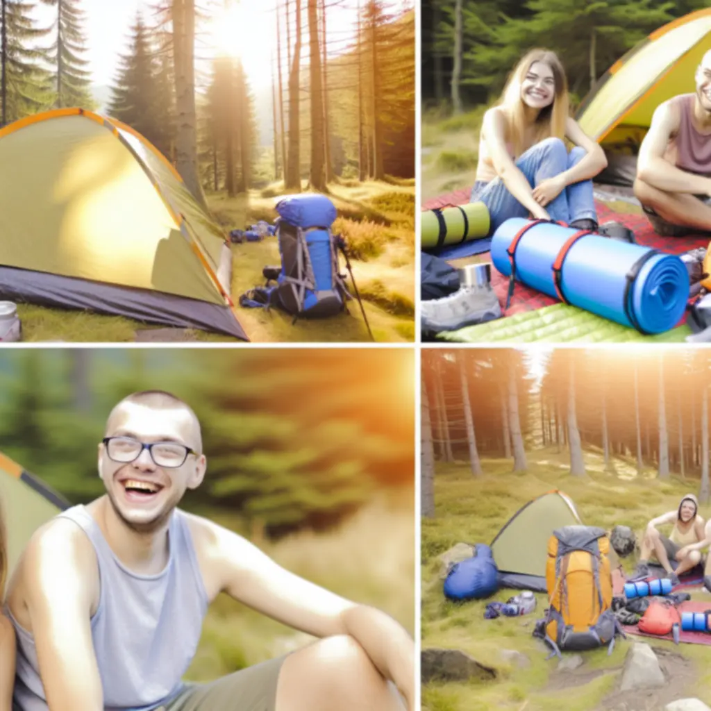 Klienci Anima PL korzystający z wypożyczonego sprzętu turystycznego podczas biwaku